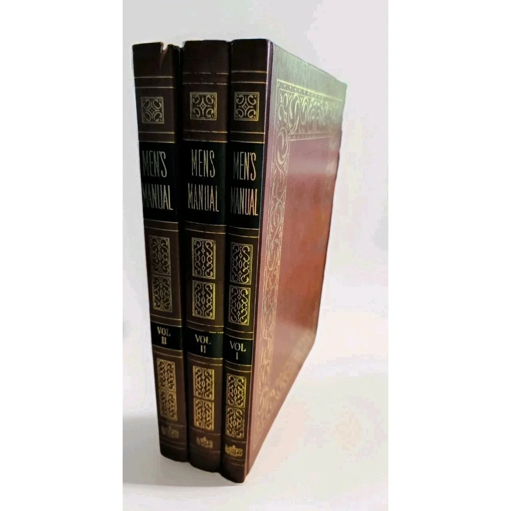 Vintage Men's Manual 3 Vol Set Institute Basic Youth Conflicts HC USA Brown